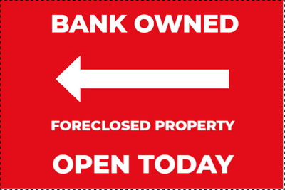 Custom Outdoor Yard Signs Multiple Sizes Foreclosed Property