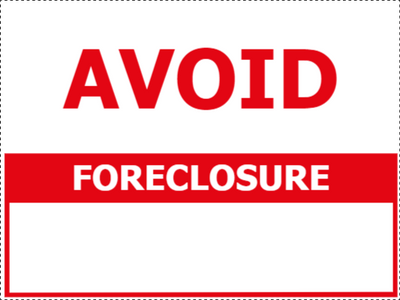 Custom Outdoor Yard Signs Multiple Sizes Avoid Foreclosure