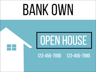 Custom Outdoor Yard Signs Multiple Sizes Bank Owned