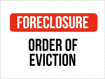 Custom Outdoor Yard Signs Multiple Sizes Order Of Eviction