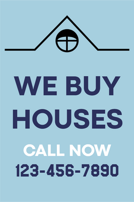 Custom Outdoor Yard Signs Multiple Sizes We Buy Houses
