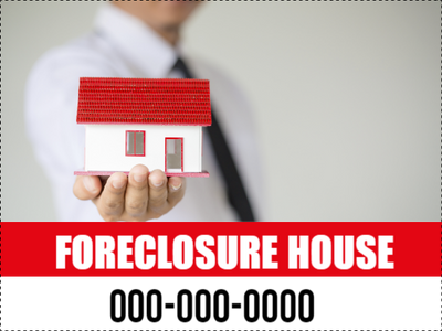 Custom Outdoor Yard Signs Multiple Sizes  Foreclosure House