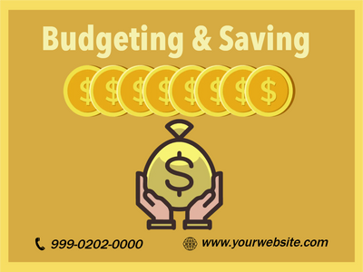 Custom Outdoor Yard Signs Multiple Sizes Budgeting & Saving Dollars