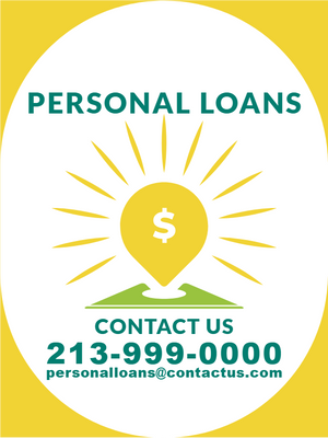 Custom Outdoor Yard Signs Multiple Sizes Personal Loans