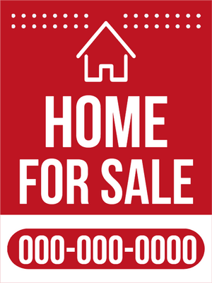 Custom Outdoor Yard Signs Multiple Sizes Home for Sale