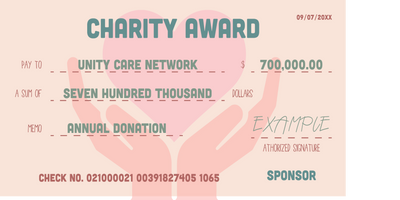 Custom Giant Check Multiple Sizes Charity Award