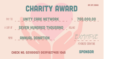 Custom Giant Check Multiple Sizes Charity Award