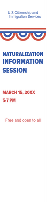 Custom Outdoor Yard Signs Multiple Sizes Naturalization Information Session