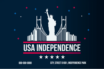Custom Outdoor Yard Signs Multiple Sizes USA Independence