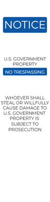 Custom Outdoor Yard Signs Multiple Sizes Notice Government Property
