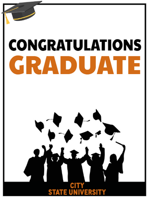 Custom Outdoor Yard Signs Multiple Sizes Graduate