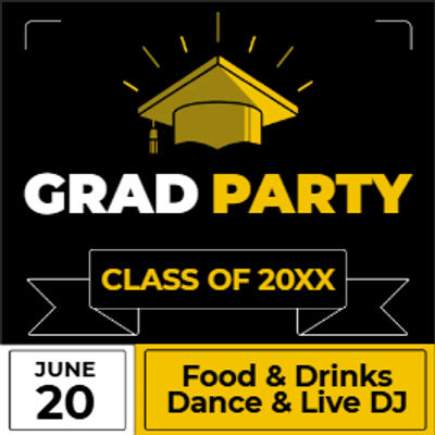 Custom Outdoor Yard Signs Multiple Sizes Graduation Party
