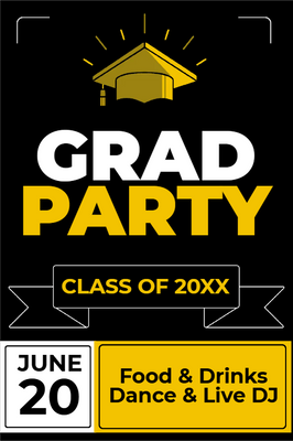 Custom Outdoor Yard Signs Multiple Sizes Graduation Party
