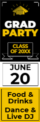 Custom Outdoor Yard Signs Multiple Sizes Graduation Party