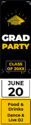 Custom Outdoor Yard Signs Multiple Sizes Graduation Party
