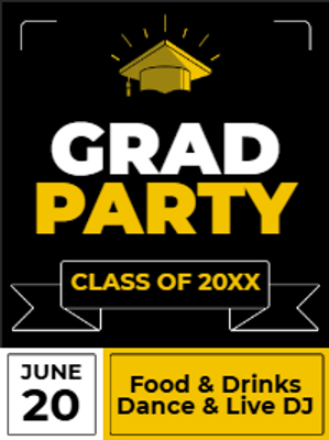 Custom Outdoor Yard Signs Multiple Sizes Graduation Party