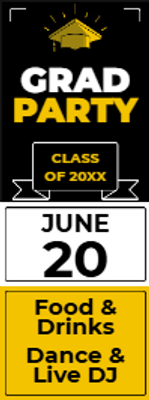 Custom Outdoor Yard Signs Multiple Sizes Graduation Party