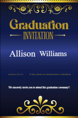 Custom Outdoor Yard Signs Multiple Sizes Graduation Invitation