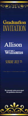 Custom Outdoor Yard Signs Multiple Sizes Graduation Invitation