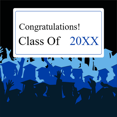 Custom Outdoor Yard Signs Multiple Sizes Class of 20XX