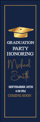 Custom Outdoor Yard Signs Multiple Sizes Graduation Party Honoring