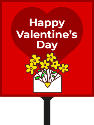 Custom Hand Fans Multiple Sizes Valentine Flowers
