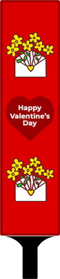 Custom Hand Fans Multiple Sizes Valentine Flowers