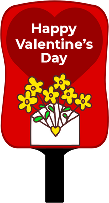 Custom Hand Fans Multiple Sizes Valentine Flowers