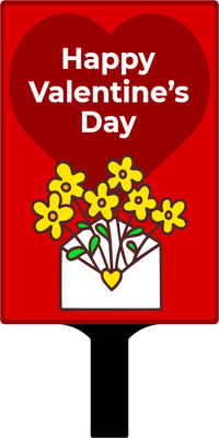 Custom Hand Fans Multiple Sizes Valentine Flowers