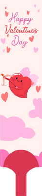 Custom Hand Fans Multiple Sizes Love heart