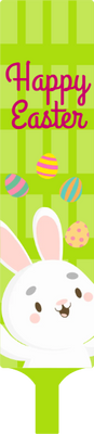 Custom Hand Fans Multiple Sizes Easter Bunny