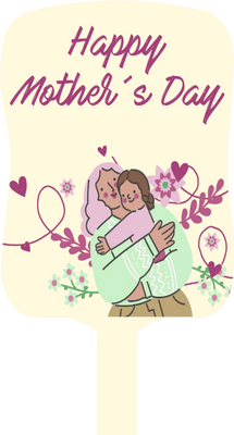 Custom Hand Fans Multiple Sizes Happy Mother's Day