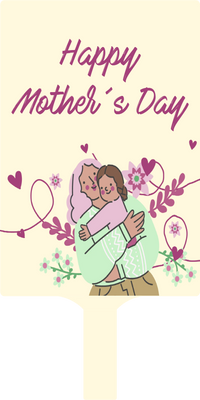Custom Hand Fans Multiple Sizes Happy Mother's Day