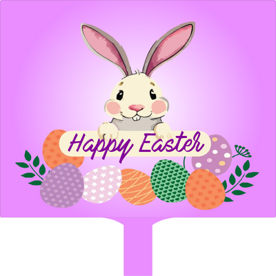 Custom Hand Fans Multiple Sizes Easter Purple