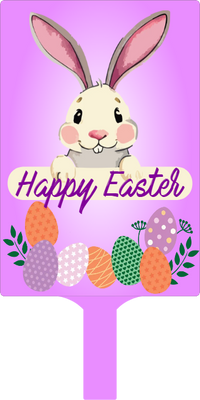 Custom Hand Fans Multiple Sizes Easter Purple