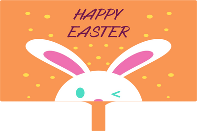 Custom Hand Fans Multiple Sizes Orange Easter
