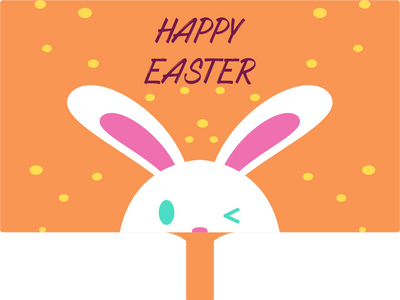 Custom Hand Fans Multiple Sizes Orange Easter