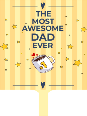 Custom Hand Fans The Most Awesome Dad