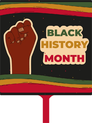 Custom Hand Fans Multiple Sizes Black History Month