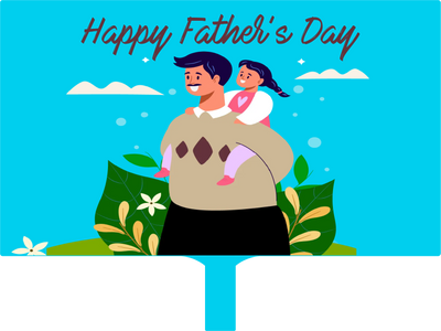 Custom Hand Fans Multiple Sizes Happy Father's Day