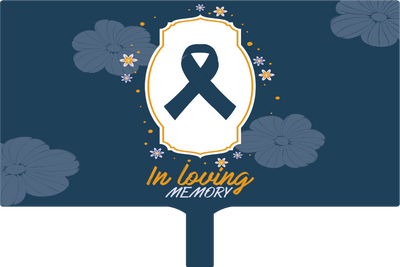 Custom Hand Fans Multiple Sizes In Loving Memories