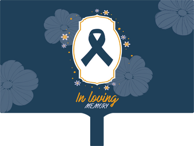 Custom Hand Fans Multiple Sizes In Loving Memories