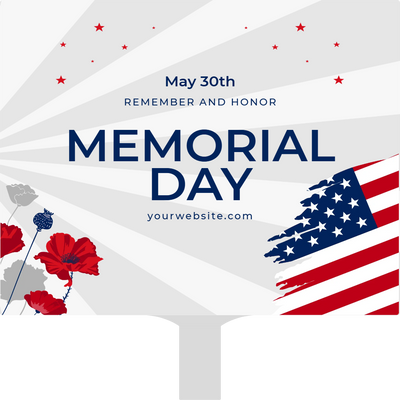 Custom Hand Fans Multiple Sizes Honor Memorial Day Tribute