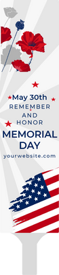 Custom Hand Fans Multiple Sizes Honor Memorial Day Tribute