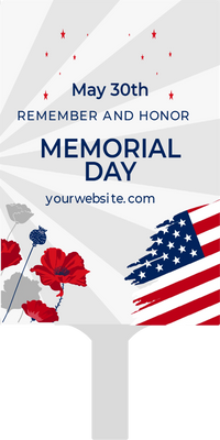 Custom Hand Fans Multiple Sizes Honor Memorial Day Tribute