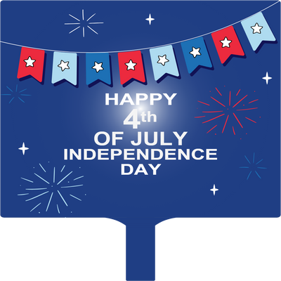 Custom Hand Fans Multiple Sizes Fourth of July