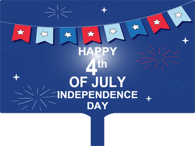 Custom Hand Fans Multiple Sizes Fourth of July