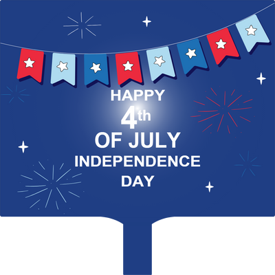 Custom Hand Fans Multiple Sizes Fourth of July