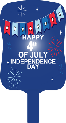 Custom Hand Fans Multiple Sizes Fourth of July