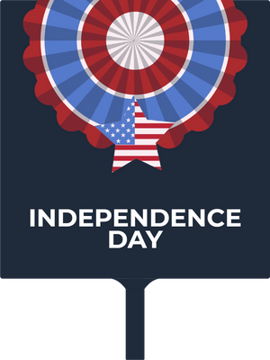 Custom Hand Fans Multiple Sizes Independence Day